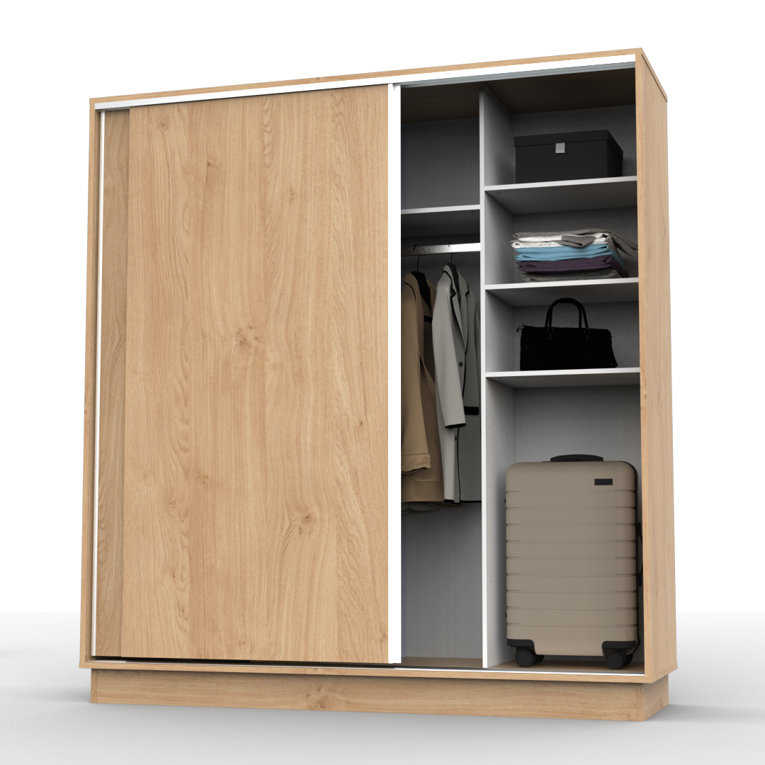 Placard de 2 puertas corredizas, de 180 cm. Cód. "PE180" de Dielfe. - Imagen 7
