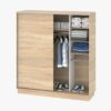 Placard de 2 puertas corredizas, de 180 cm. Blanco o Wengue. Cód. "PE180" de Dielfe. - Imagen 8