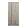 Placard "Tana Eco" de 3 puertas 2 cajones, de 86 cm. Varios colores, de Ricchezze. - Imagen 7