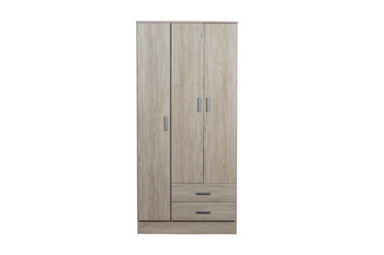 Placard "Tana Eco" de 3 puertas 2 cajones, de 86 cm. Varios colores, de Ricchezze. - Imagen 7