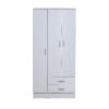 Placard "Tana Eco" de 3 puertas 2 cajones, de 86 cm. Varios colores, de Ricchezze. - Imagen 4