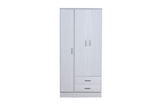 Placard "Tana Eco" de 3 puertas 2 cajones, de 86 cm. Varios colores, de Ricchezze. - Imagen 4