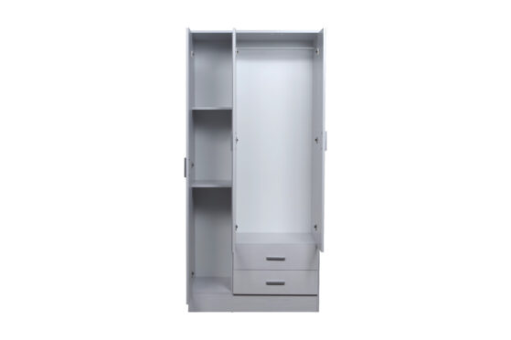 Placard "Tana Eco" de 3 puertas 2 cajones, de 86 cm. Varios colores, de Ricchezze. - Imagen 5