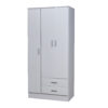 Placard "Tana Eco" de 3 puertas 2 cajones, de 86 cm. Varios colores, de Ricchezze. - Imagen 6