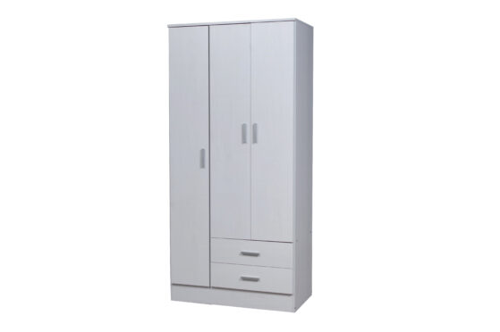 Placard "Tana Eco" de 3 puertas 2 cajones, de 86 cm. Varios colores, de Ricchezze. - Imagen 6