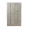 Placard "Tana Eco", de 4 puertas con 2 cajones, de 113 cm. Varios colores, de Ricchezze. - Imagen 7