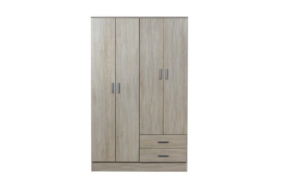 Placard "Tana Plus" de 4 puertas y 2 cajones, de 113 cm. Varios colores, de Ricchezze. - Imagen 6