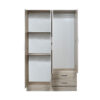 Placard "Tana Eco", de 4 puertas con 2 cajones, de 113 cm. Varios colores, de Ricchezze. - Imagen 11