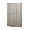 Placard "Tana Eco", de 4 puertas con 2 cajones, de 113 cm. Varios colores, de Ricchezze. - Imagen 8