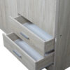 Placard "Tana Eco", de 4 puertas con 2 cajones, de 113 cm. Varios colores, de Ricchezze. - Imagen 9