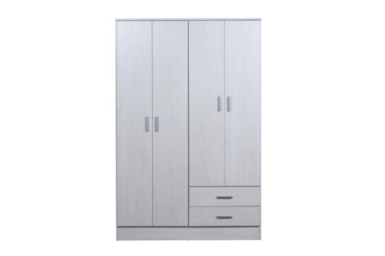 Placard "Tana Plus" de 4 puertas y 2 cajones, de 113 cm. Varios colores, de Ricchezze. - Imagen 4