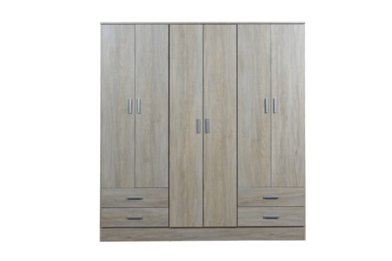 Placard "Tana Plus" de 6 Puertas, de 169 cm. Varios colores, de Ricchezze. - Imagen 7