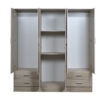 Placard "Tana Plus" de 6 Puertas, de 169 cm. Varios colores, de Ricchezze. - Imagen 8