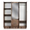 Placard "Trio" de 6 Puertas y 3 Cajones, de 177 cm. Con Espejo. De Ricchezze. - Imagen 2