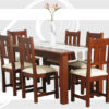 Mesa "Silvia". De madera maciza, 180 x 90 cm. Cod. "1302", de Mobilia.