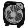 Ventilador turbo de 16", de piso color negro, potencia 45 watts. De Crivel.