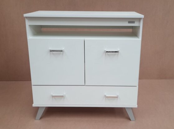 Mesa de TV/LCD "Rack Quadra", con puerta y cajón. De Block. - Imagen 2