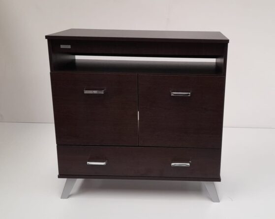 Mesa de TV/LCD "Rack Quadra", con puerta y cajón. De Block.