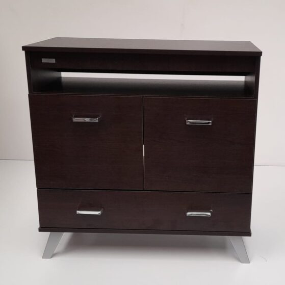 Mesa de TV/LCD "Rack Quadra", con puerta y cajón. De Block.