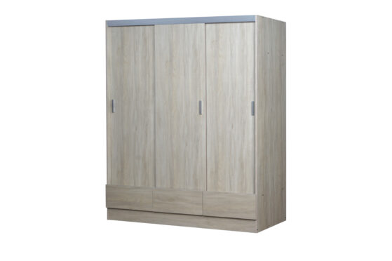 Placard de 3 Puertas corredizas, con lustre interno, 170 cm. Colores disponibles. Línea "Tana Plus", de Ricchezze. - Imagen 7