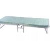 Cama de 1 plaza plegable con colchón incorporado, reforzada. Color Blanco. De Descansar. - Imagen 2