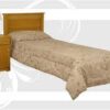 Cama de 1 plaza "Tablero". De madera maciza y respaldo tablero. Cod. "1514" de Mobilia.