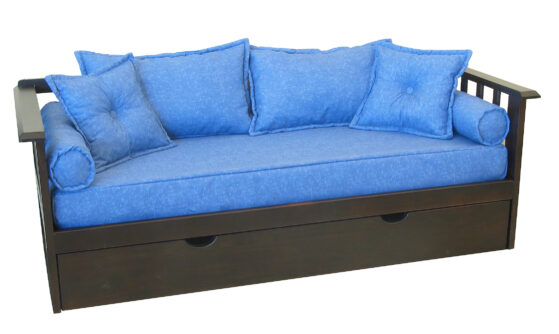 Sofa "Divan Cama Novo". Sofa de 2 cuerpos, doble cama de 1 plaza, de Color Living.