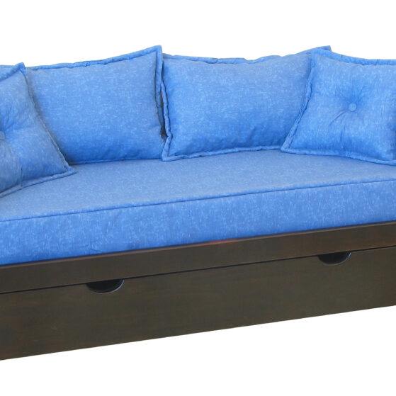 Sofa "Divan Cama Novo". Sofa de 2 cuerpos, doble cama de 1 plaza, de Color Living.