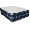 Conjunto Sommier de 2 plazas x 140 cm. Alto 36 cm, con resortes enfundados. Modelo "Square", de Deseo.