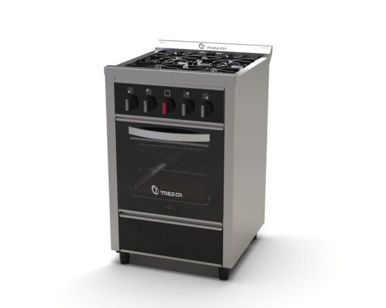 Cocina Industrial y familiar de 55 cm con sistema multigas. Modelo "Roma", de Taesca.