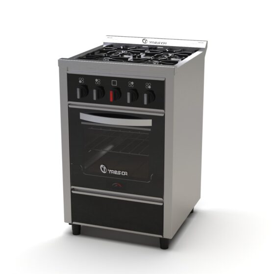 Cocina Industrial y familiar de 55 cm con sistema multigas. Modelo "Roma", de Taesca.