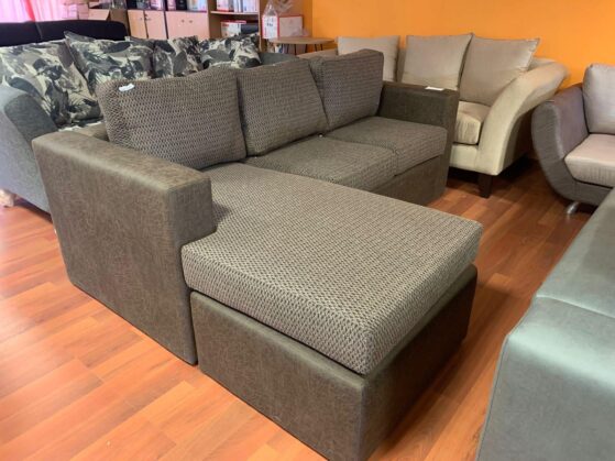 Sofa esquinero "Piazza Chaise Long G2" de 3 cuerpos, de 2,10 mt. De Color Living. - Imagen 3