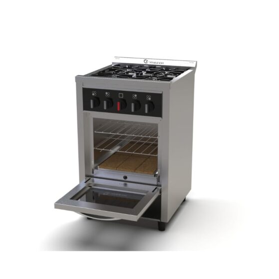 Cocina Industrial y familiar de 55 cm con sistema multigas. Modelo "Roma", de Taesca. - Imagen 2