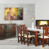 Mesa "Silvia". De madera maciza, 180 x 90 cm. Cod. "1302", de Mobilia. - Imagen 6