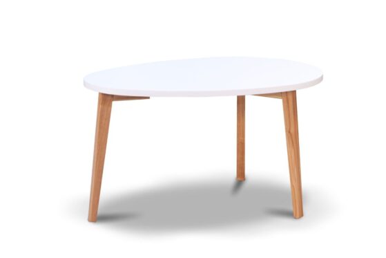 Mesa de living "Selma" ovalada. Medidas: 90 x 60 x 45 cm. De Caon.
