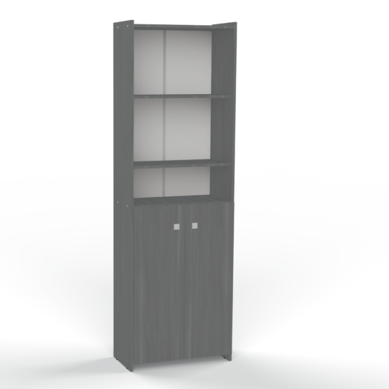 Biblioteca 1,90 mt estantería con 2 puertas bajas, n° 1420/4. De Orlandi.