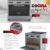 Cocina Industrial de 6 hornallas, 90 cm de ancho con sistema multigas. Modelo "Napoles", de Taesca. - Imagen 2