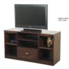 Bahiut de madera con estantes, mesa de living para TV. Cod. "5046", de Mobilia.