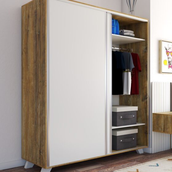 Placard vestidor "N180" de 180 cm. Línea Nordic, de La Esperanza.