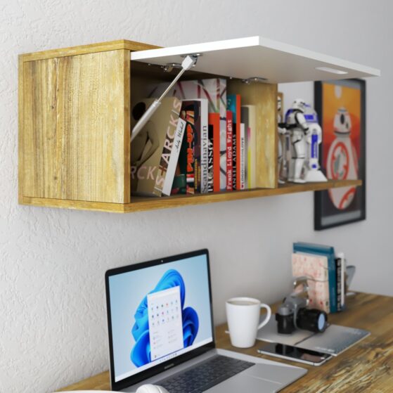 Repisa "NR120", complemento de escritorio. Línea Nordic, de La Esperanza.