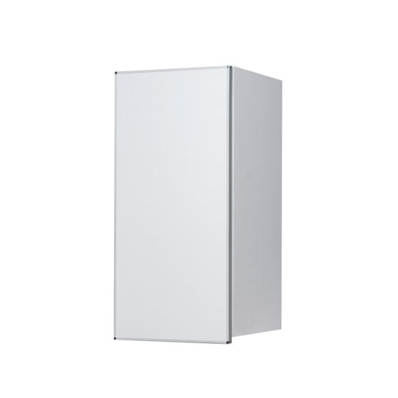 Alacena "Potenza", módulo de 30 cm blanco con aluminio. De Ricchezze.