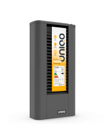 Calefactor Convector Tiro Balanceado Multigas de 20 kcal/h. De UNIQO.