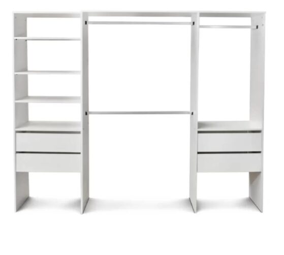 Interior de placard extensible de 165 a 225 cm. Ideal departamentos nuevos o para renovaciones.