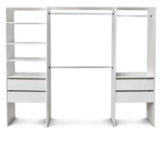 Interior de placard extensible de 165 a 225 cm. Ideal departamentos nuevos o para renovaciones.