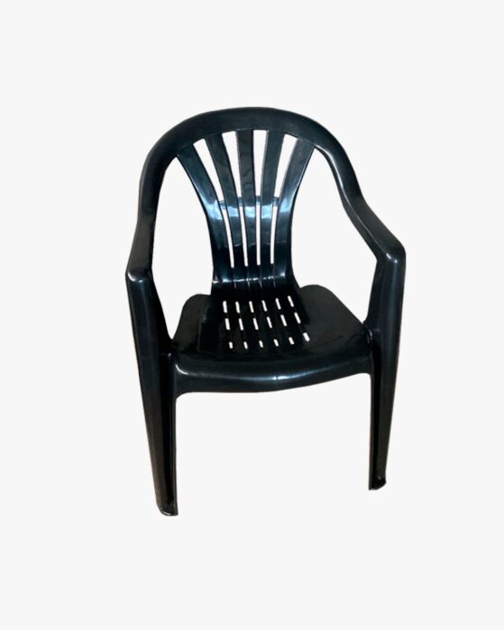 Sillón plástico "SP25", color blanco o negro. Con apoyabrazos.