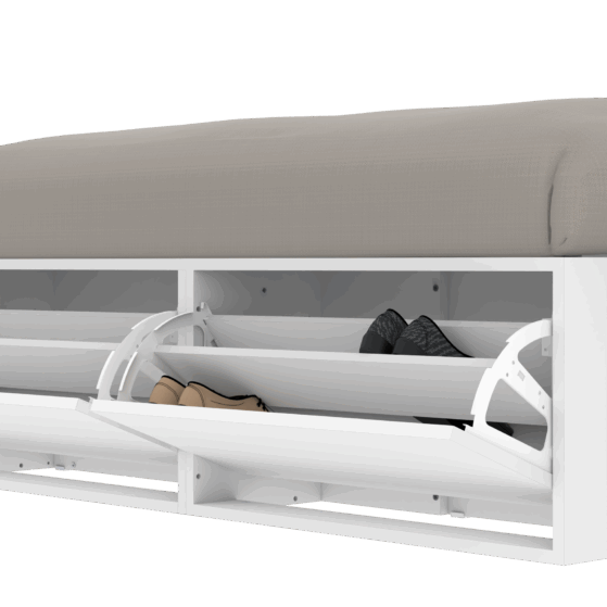 Cama extensible de 140 a 160 de ancho, moderna Con Cajones Y Botineros. Línea"Niza" Cód. "CAM160" de Dielfe. - Imagen 2