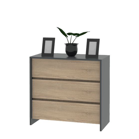 Cómoda cajonera Niza. Cód. "CLN090" de Dielfe. - Imagen 3