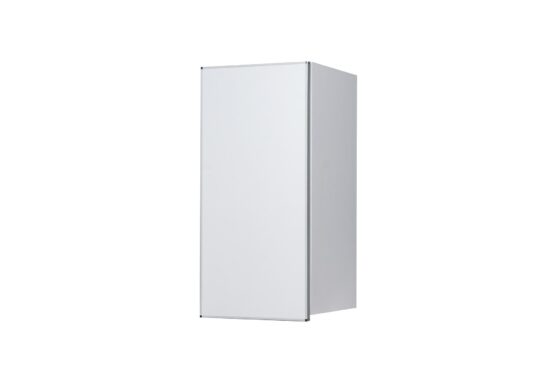 Alacena "Potenza", módulo de 40 cm blanco con aluminio. De Ricchezze.