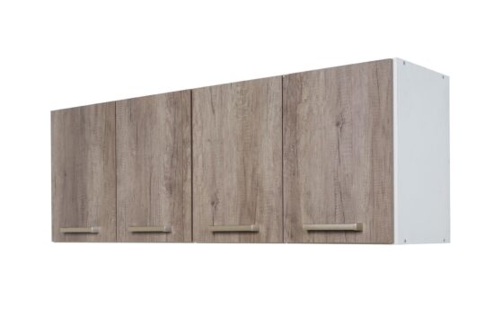 Alacena "Turin", de 1,40 mt. Con 4 puertas, combinable con más módulos de la línea. De Ricchezze. - Imagen 3