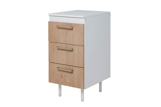 Bajomesada "Turin" cajonero, de 0,40 mt. Combinable con más módulos de la línea. De Ricchezze.